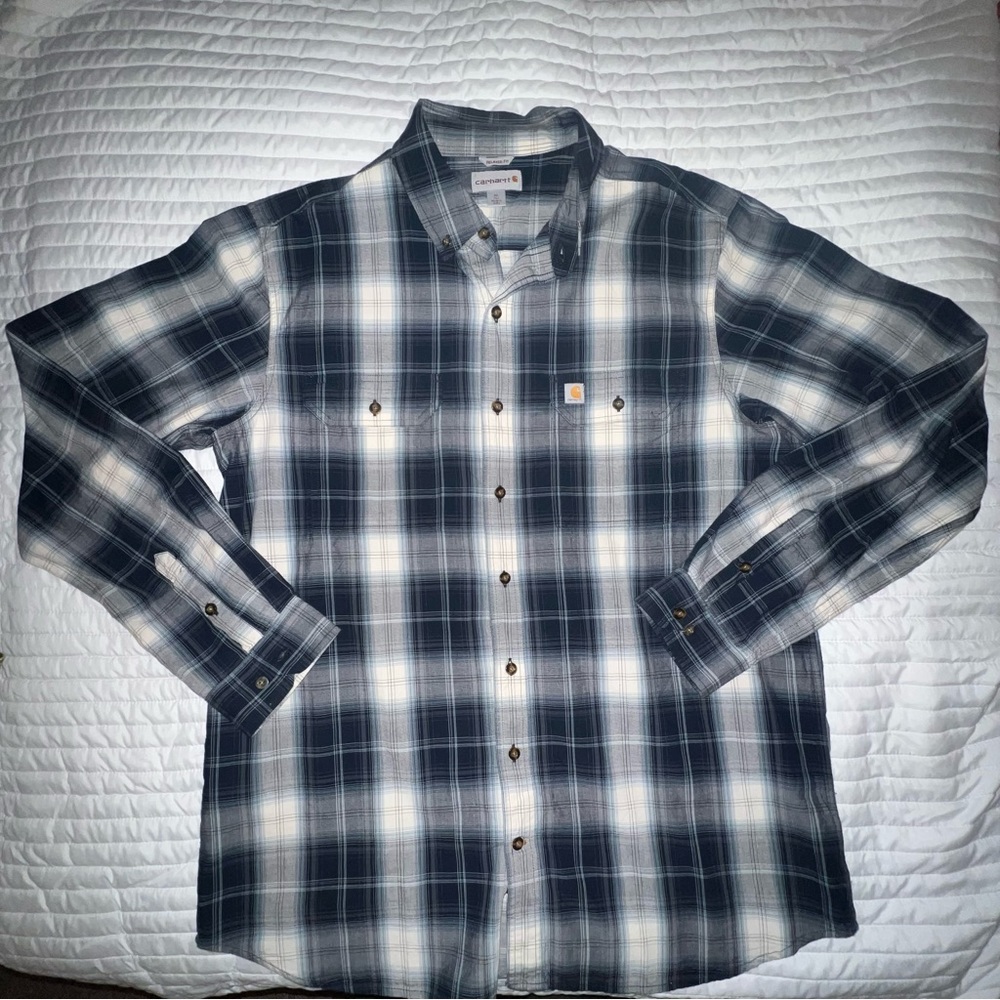 XL Tall Medium Weight Carhartt Button Down Long Sleeve Shirt
